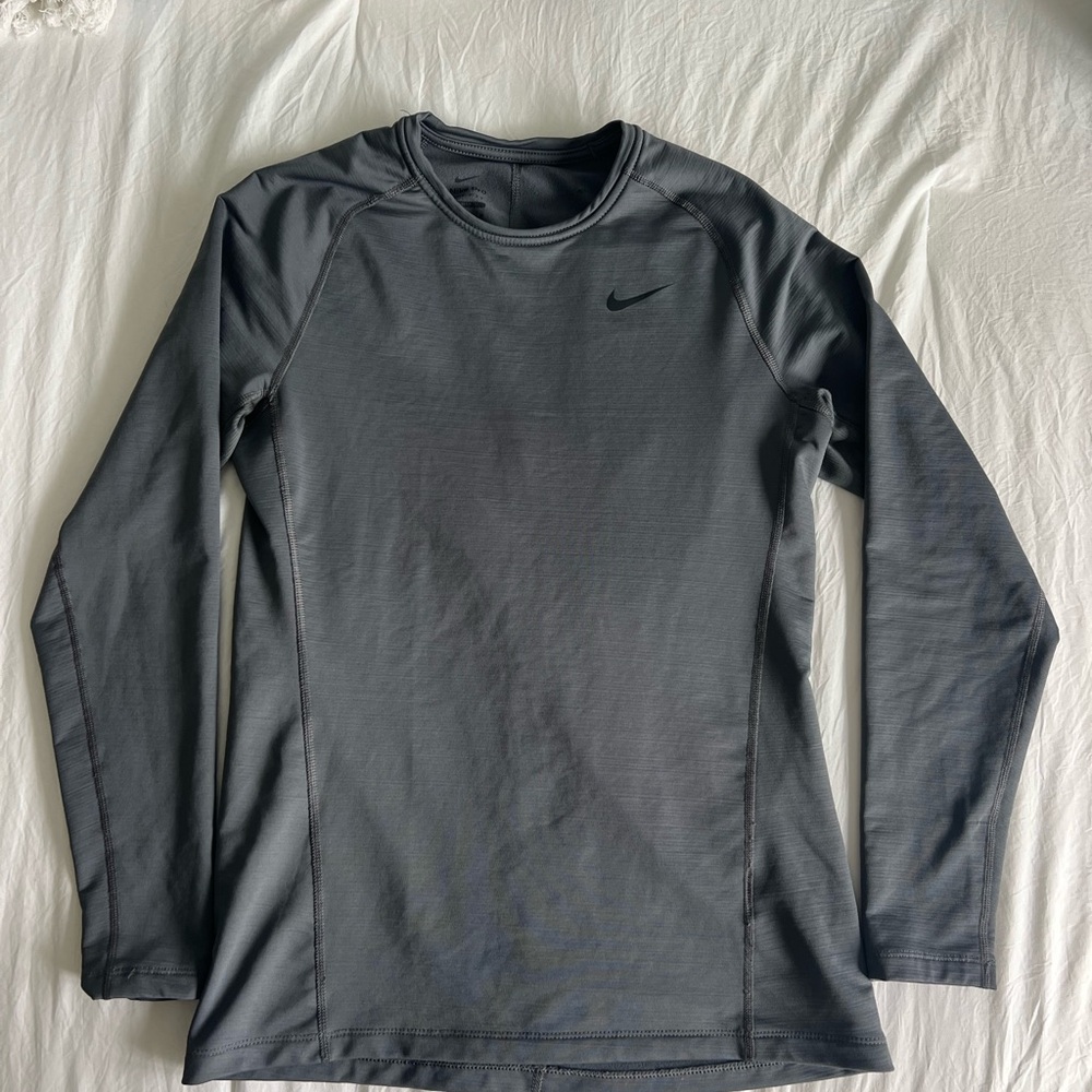 Nike Pro Dri-Fit Gray Long Sleeve Shirt